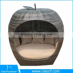 China Supplier Rattan Day Bed Garden Furniture Outdoor thumbnail-4