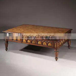 Classical Spanish Style Living Room Wooden Center Table thumbnail-1