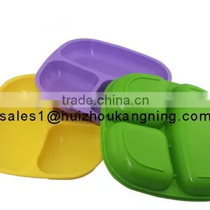3 Division Silicone Dinning Mat for Baby Toddler thumbnail-3