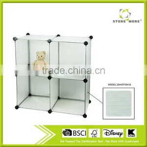 Store More Stackable PP Modular Storage Cubes White Organizer thumbnail-1