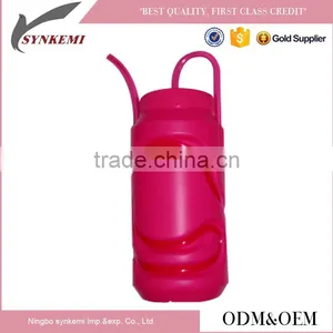 Creative 350ml PE Drink Water Bottle With Straw thumbnail-1