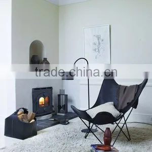 Butterfly Chair With Pure Finish Leather With Folding Option | Long Lasting | Heavy Weight Holder Butterfly Style Chair thumbnail-1