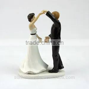 Resin Wedding Cake Toppers Bride and Groom Figurines thumbnail-2