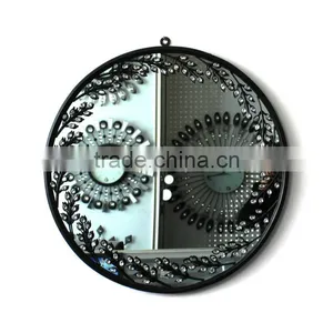 Modern Home Decorative Metal Mirror Wall Clock thumbnail-1