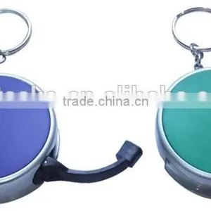 Fashion Design Plastic Pocket LED Flashlight With Key Ring thumbnail-1