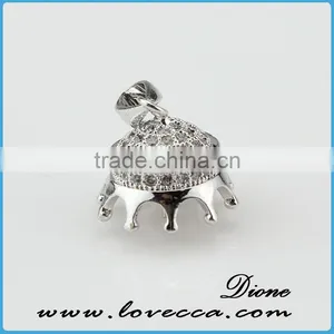 Hot Sale !!! New Wholesale Brass Mesh Round Metal Spacer Micropave Beads! thumbnail-5