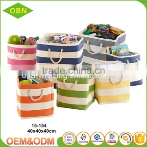 Decorative Foldable Paper Straw Basket for Toy Storage thumbnail-5