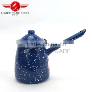 Blue Color Japanese/arabic Porcelain Coffee Set With Handle thumbnail-1