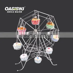 Hot Selling Metal Rotate Cupcake Corrugated Display Stand thumbnail-1