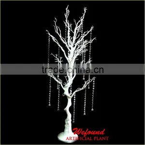 WF07132 White 59" Plastic Cheap Crystal Tree Wedding Table Centerpiece Tree Wish Tree thumbnail-1