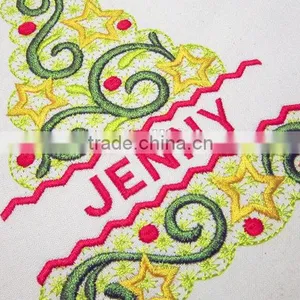 Christmas Tree Machine Embroidery Design Beautiful Elegant Font Frame thumbnail-4