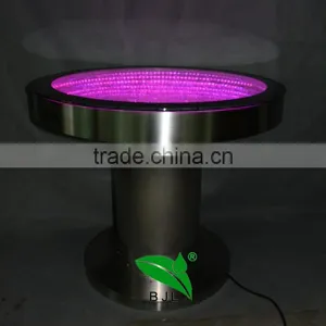 New Design Acrylic LED Round Table Lighting Dining Table thumbnail-1