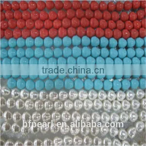 17*20mm Baroque Loose Shell Pearl Beads Strand With 4 Crystal Beads for Sale thumbnail-1