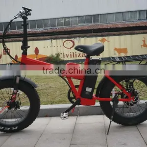 20''*4.0 Folding Electric Bike With 8fun 500W Motor and Sansung 48V 10AH Battery thumbnail-3