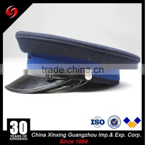 Chinese Factory Wholesale Military Officer Cap/police Peaked Caps thumbnail-1