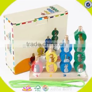 Wholesale Funny Kids Wooden Stacking Animal Blocks Toy Hot Sale Interesting Baby Wooden Stacking Animal Blocks Toy W13D095 thumbnail-4