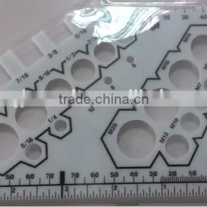 Nut and Bolt Gauge With Patent for Measuring Tool thumbnail-2
