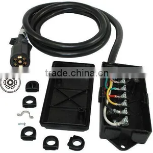 S60185 7 WAY JUNCTION BOX WITH 7 WIRE RV CABLE WIRE AND PLUG thumbnail-1