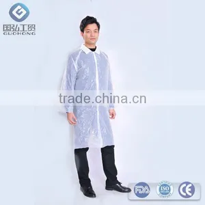 Disposable PP SMS PE Coats PP Microporous Lab Coat thumbnail-1