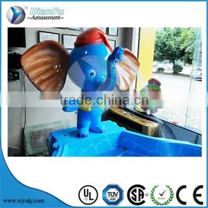 Children Playground Equipments Rides Fiberglass Elephant Fishing Pond thumbnail-3