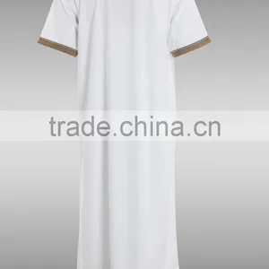 MEN'S MUSLIM ISLAMIC ARABIC ROBES DISHDASHA MORNING GOWNS THOBE thumbnail-2