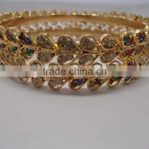 Colorful Hearts Beautiful Bangle Set,Indian Kada Bangle Bracelet Set thumbnail-1