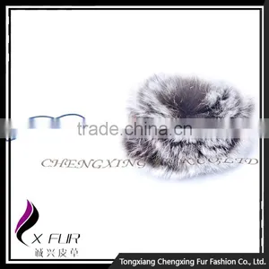 CX-A-54B 2016 Fashion Wholesale Cheap Rex Rabbit Fur Cell Phone Charm Chain thumbnail-2
