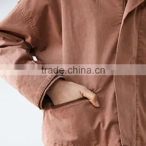 Plain Girls Jacket Loose Style Fashion Design With Zipper thumbnail-5