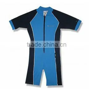 2015 Bright Blue and Green & New Cute Design Boy Swimsuit One Piece thumbnail-2
