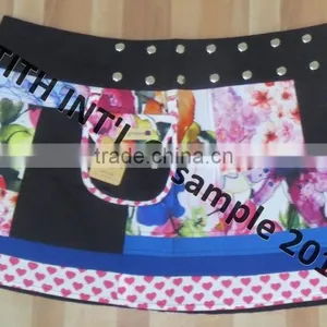 Two Sided Wear Ladies Mini Lace Skirt With Pocket thumbnail-3