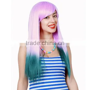 MGOO Low MOQ Synthetic Women Long Natural Straight Hair Lace Front Halloween Cosplay Costume Wig thumbnail-6