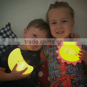 S17156A Cute Baby Toys Cartoon Night Lamp Moon Shaped Kids Led Night Light thumbnail-3