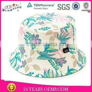 Roll up White Cool Custom Tie Dyed Bucket Hat thumbnail-1