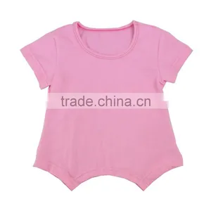China Wholesale Children Sports Wear Lovely Cotton Rounded Bottom Kids Baseball Shirt thumbnail-3
