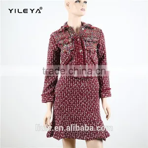 Thick Warm Fabric Used Fashion Jacket Women With Metal Buttons thumbnail-1