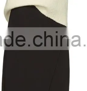 Custom Made Long Sleeve Wool Blend Boucle Pullover Sweater in Off White for Women thumbnail-4