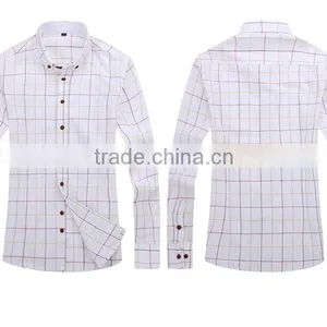 Business Casual Plaid Shirt Wash-and-wear Cotton of Cultivate One's Morality Men Long Sleeve Shirt Male Tide thumbnail-2
