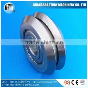3/8 Inch RM2ZZ Cheap V Groove Track Roller Wheel Bearing thumbnail-1