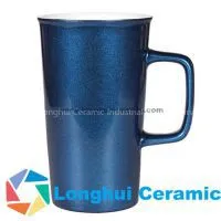 18oz Personalized Tall Streight Flared Top Ceramic Glazed Coffee Mug thumbnail-2
