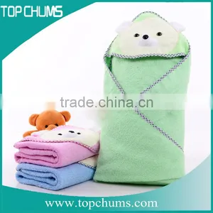 Plain Pink Shark Bear Elephant Design Hooded Baby Bath Towels thumbnail-1