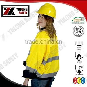 Wholesale Factory Manufacturer EN20471 High Visibility Safety Coveralls With Reflective Stripe thumbnail-1