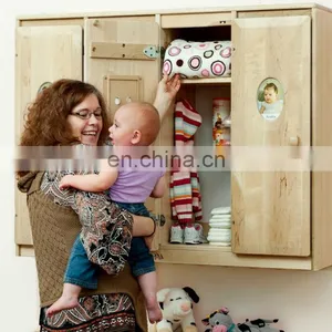 New Design Kindergarten Furniture Wooden Children Toy Storage Cabinets thumbnail-5
