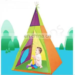 Indoor Outdoor Safety Children Game Playhouse Tepee Tent for Kids Play thumbnail-3