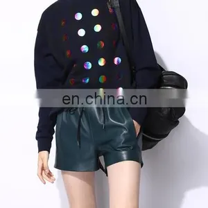 Online Shopping New Design Ladies Shirt Gradient Color Dot Printed Long Sleeve Crewneck Fleece Sweatshirt for Women thumbnail-3