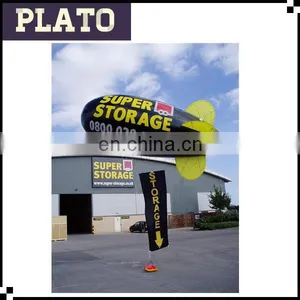 Inflatable Flying Helium Blimp Large Inflatable Zeppelin for Outdoor Events thumbnail-1