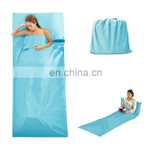 Envelope Style Portable Ultralight Cotton Single Sleeping Bag Liner With Stuff Sack for Travelling/ Camping thumbnail-1