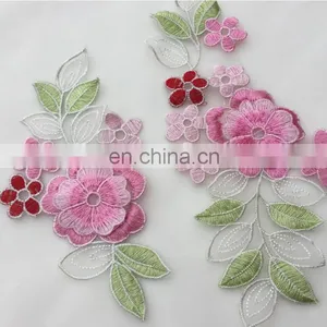 Customized Beautiful Design Organza Embroidery Applique for Dress thumbnail-2