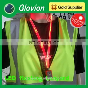 New Design TPU LED Lanyards TPU LED Lanyards for Party Single Flashing Lanyard thumbnail-3