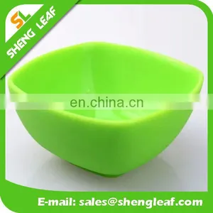 Square Shape Various Color Silicone Food Serving Bowls thumbnail-4