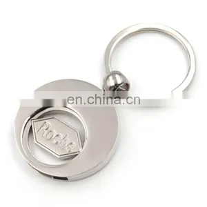 High Quality Zinc Alloy Material Custom Shopping Trolley Coin Keyring thumbnail-3